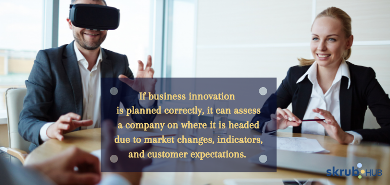 If business innovation is planned correctly, it can assess a company on where it is headed due to market changes, indicators, and customer expectations.