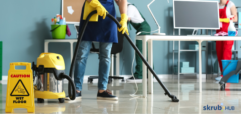 Vacuuming is done last in the cleaning process, and this allows the remaining dust particle to cease with just the power of a single vacuum