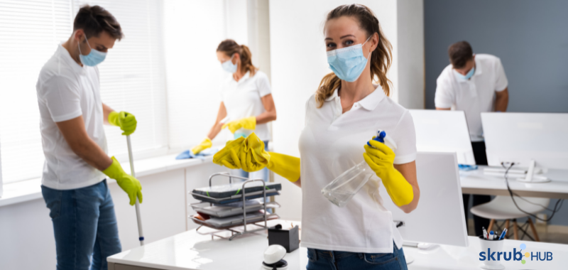 As a cleaner, people rely on you to keep their workplace neat and tidy